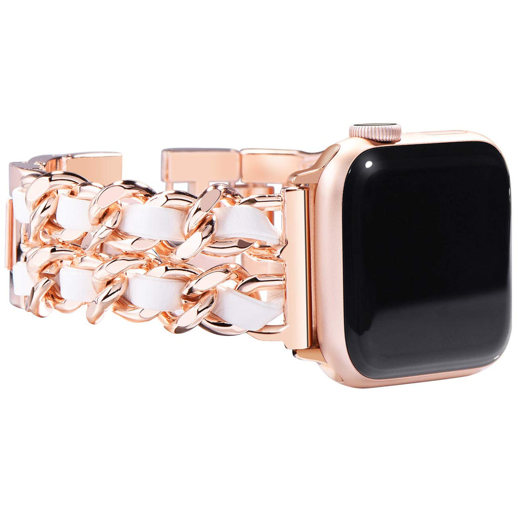 Straplix Jewelry Link Bracelet for Apple Watch – Elegant Metal Strap for Women, Compatible with 38mm 40mm 41mm 42mm 44mm 45mm 46mm 49mm