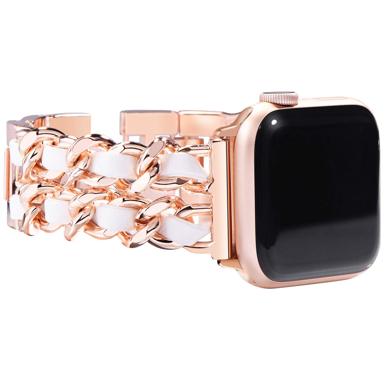 Straplix Jewelry Link Bracelet for Apple Watch – Elegant Metal Strap for Women, Compatible with 38mm 40mm 41mm 42mm 44mm 45mm 46mm 49mm
