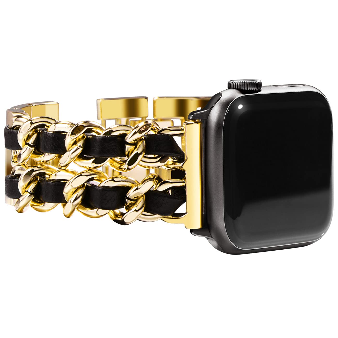 Straplix Jewelry Link Bracelet for Apple Watch – Elegant Metal Strap for Women, Compatible with 38mm 40mm 41mm 42mm 44mm 45mm 46mm 49mm