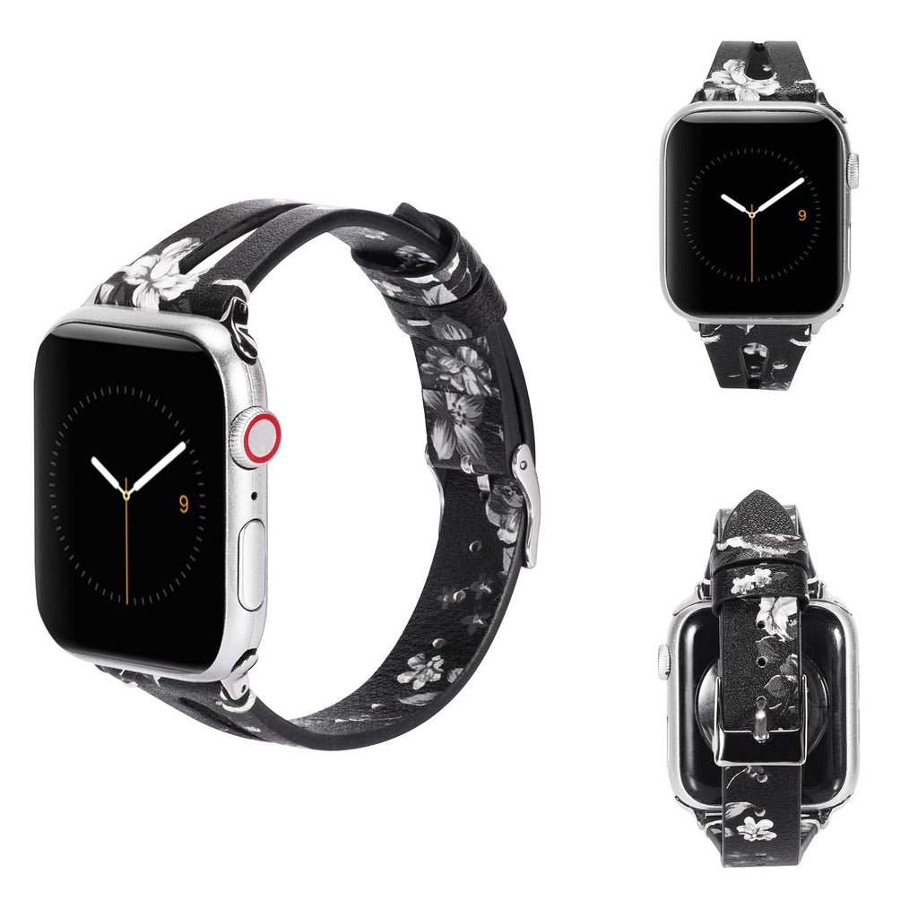 Straplix Leather Cutout Band for Apple Watch – Stylish Hollow Design Strap for Women, Compatible with 38mm 40mm 41mm 42mm 44mm 45mm 49mm