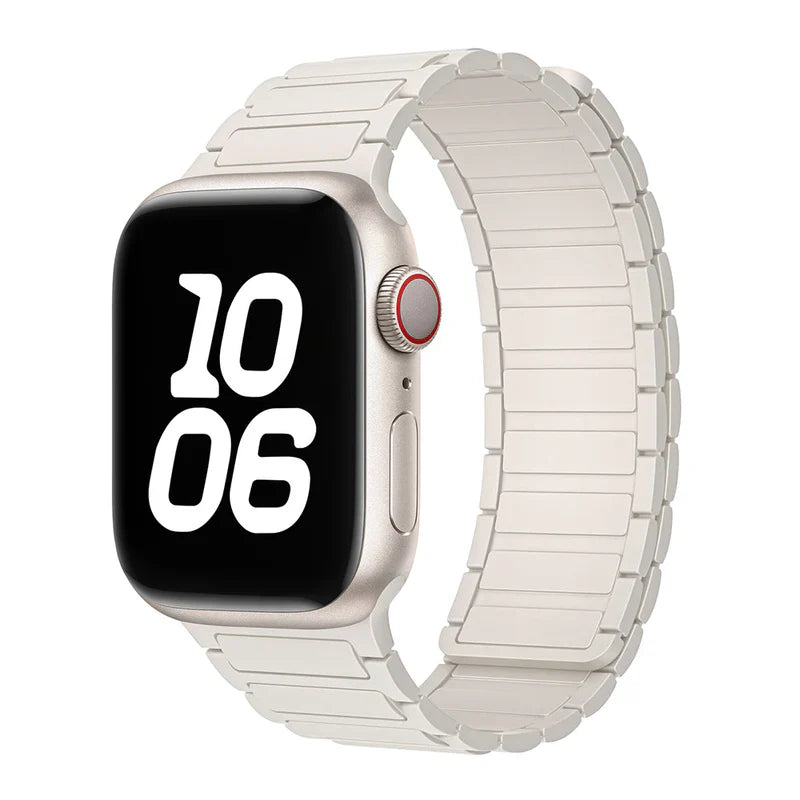 Silicone Magnetic Loop Band Compatible with Apple Watch – Soft, Flexible Strap for Series 1–9 & Ultra