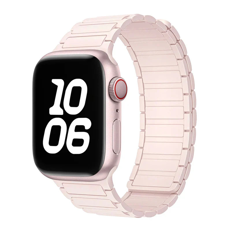 Silicone Magnetic Loop Band Compatible with Apple Watch – Soft, Flexible Strap for Series 1–9 & Ultra
