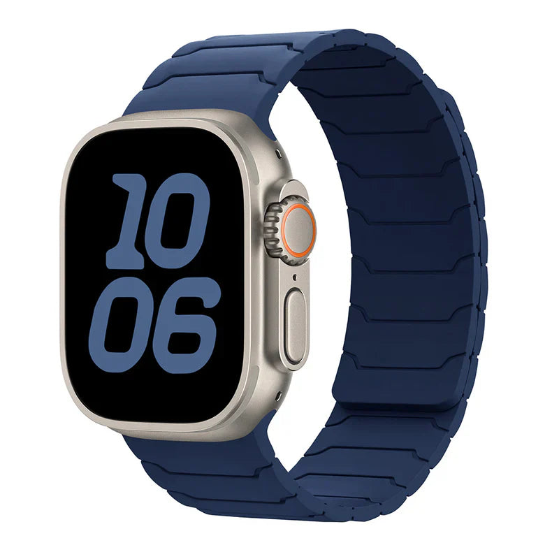Straplix Fearless Magnetic Silicone Band for Apple Watch – Soft Sport Strap Compatible with 40mm 41mm 42mm 44mm 45mm 46mm 49mm