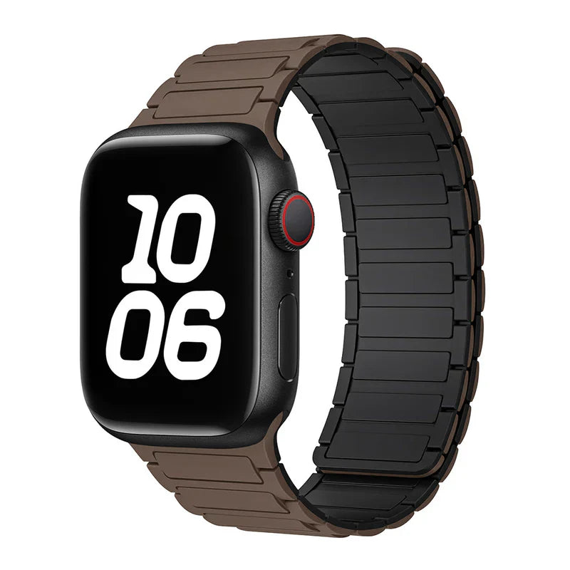Silicone Magnetic Loop Band Compatible with Apple Watch – Soft, Flexible Strap for Series 1–9 & Ultra