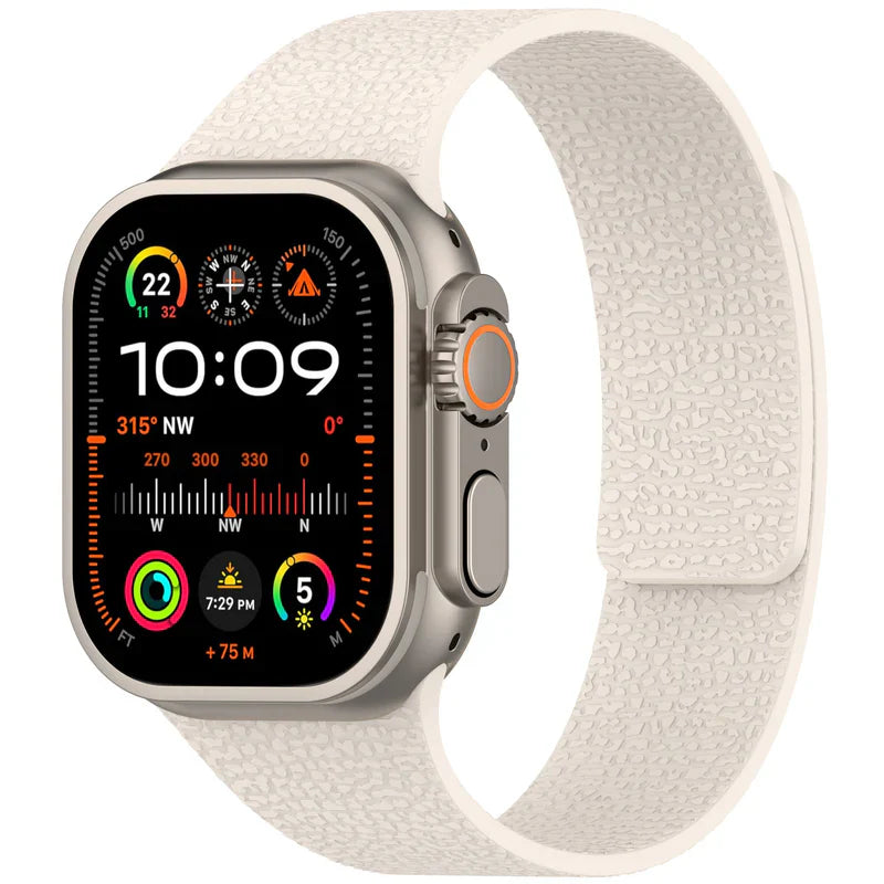 Straplix Magnetic Silicone Band for Apple Watch – Soft Sport Strap Compatible with 40mm 41mm 42mm 44mm 45mm 46mm 49mm
