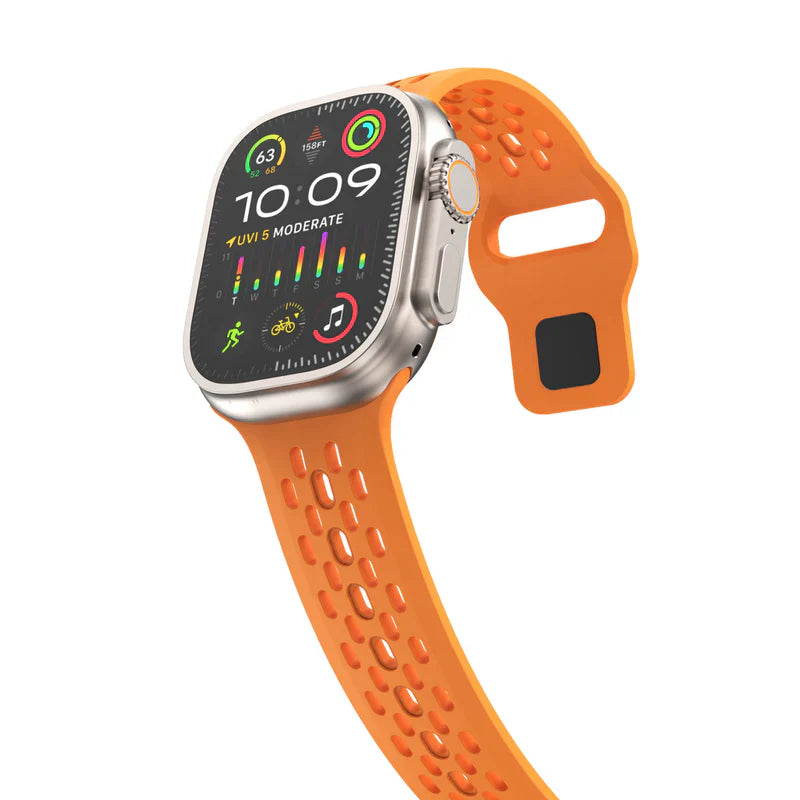 Straplix Vertex Silicone Band for Apple Watch – Premium Sport Strap Compatible with 40mm 41mm 42mm 44mm 45mm 46mm 49mm