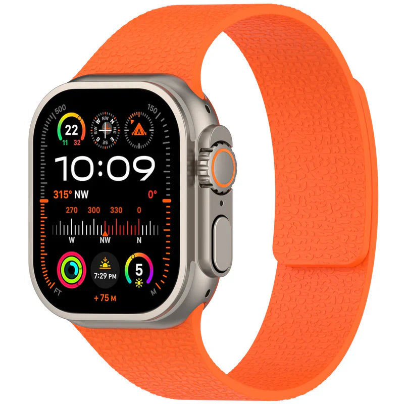 Straplix Magnetic Silicone Band for Apple Watch – Soft Sport Strap Compatible with 40mm 41mm 42mm 44mm 45mm 46mm 49mm