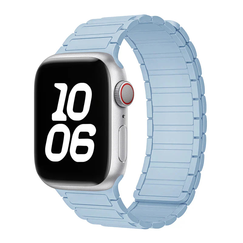 Silicone Magnetic Loop Band Compatible with Apple Watch – Soft, Flexible Strap for Series 1–9 & Ultra