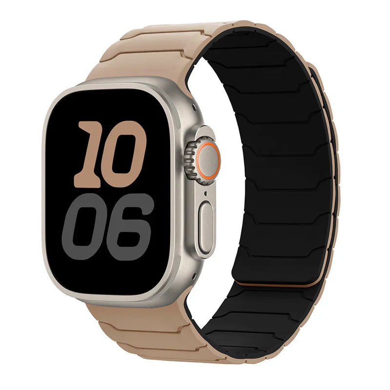 Straplix Fearless Magnetic Silicone Band for Apple Watch – Soft Sport Strap Compatible with 40mm 41mm 42mm 44mm 45mm 46mm 49mm