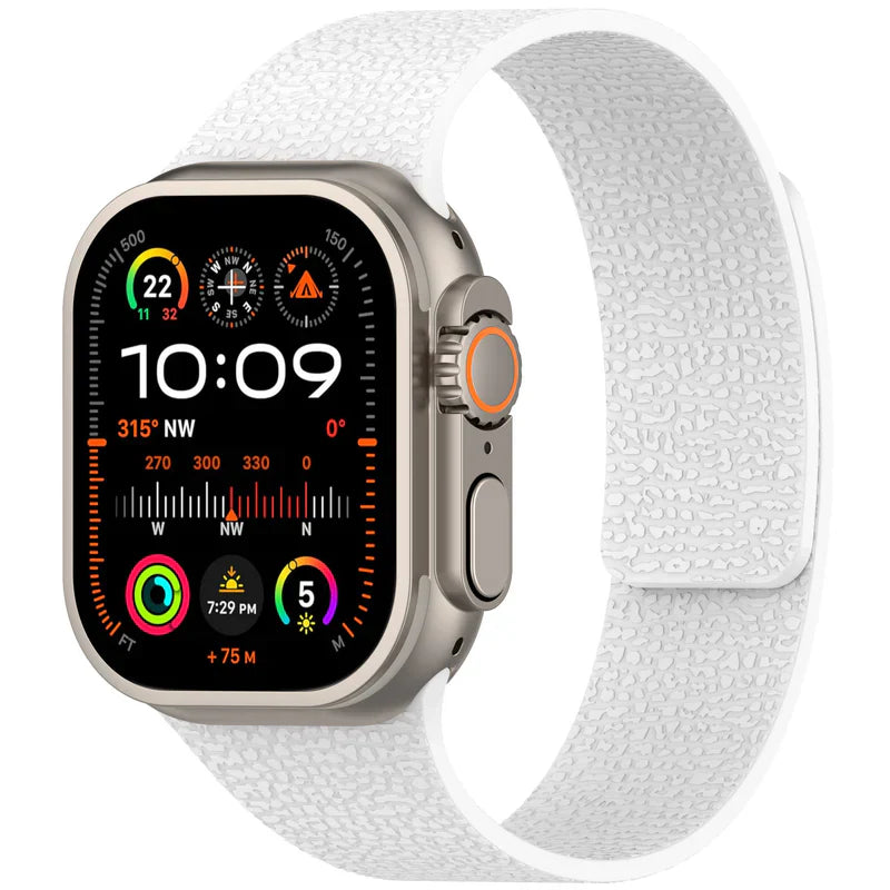 Straplix Magnetic Silicone Band for Apple Watch – Soft Sport Strap Compatible with 40mm 41mm 42mm 44mm 45mm 46mm 49mm