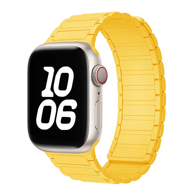 Silicone Magnetic Loop Band Compatible with Apple Watch – Soft, Flexible Strap for Series 1–9 & Ultra