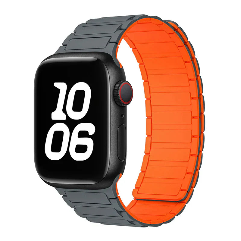 Silicone Magnetic Loop Band Compatible with Apple Watch – Soft, Flexible Strap for Series 1–9 & Ultra