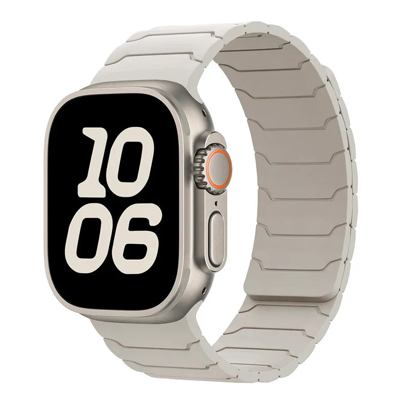 Straplix Fearless Magnetic Silicone Band for Apple Watch – Soft Sport Strap Compatible with 40mm 41mm 42mm 44mm 45mm 46mm 49mm