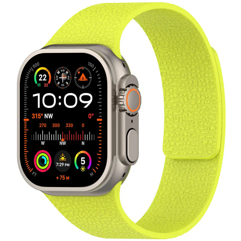Straplix Magnetic Silicone Band for Apple Watch – Soft Sport Strap Compatible with 40mm 41mm 42mm 44mm 45mm 46mm 49mm