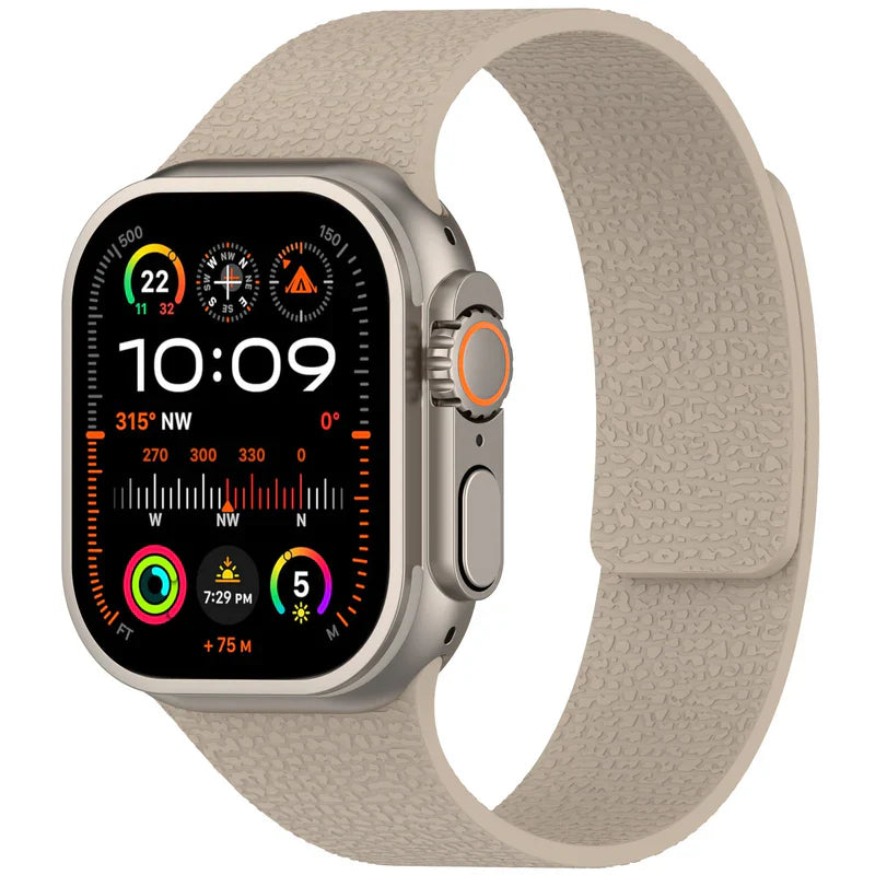 Straplix Magnetic Silicone Band for Apple Watch – Soft Sport Strap Compatible with 40mm 41mm 42mm 44mm 45mm 46mm 49mm