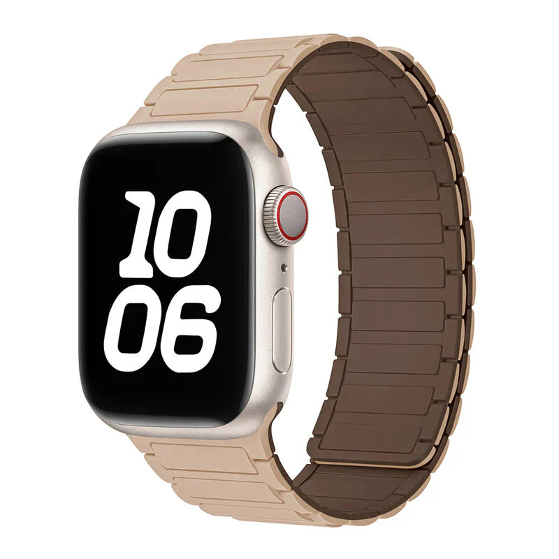 Silicone Magnetic Loop Band Compatible with Apple Watch – Soft, Flexible Strap for Series 1–9 & Ultra