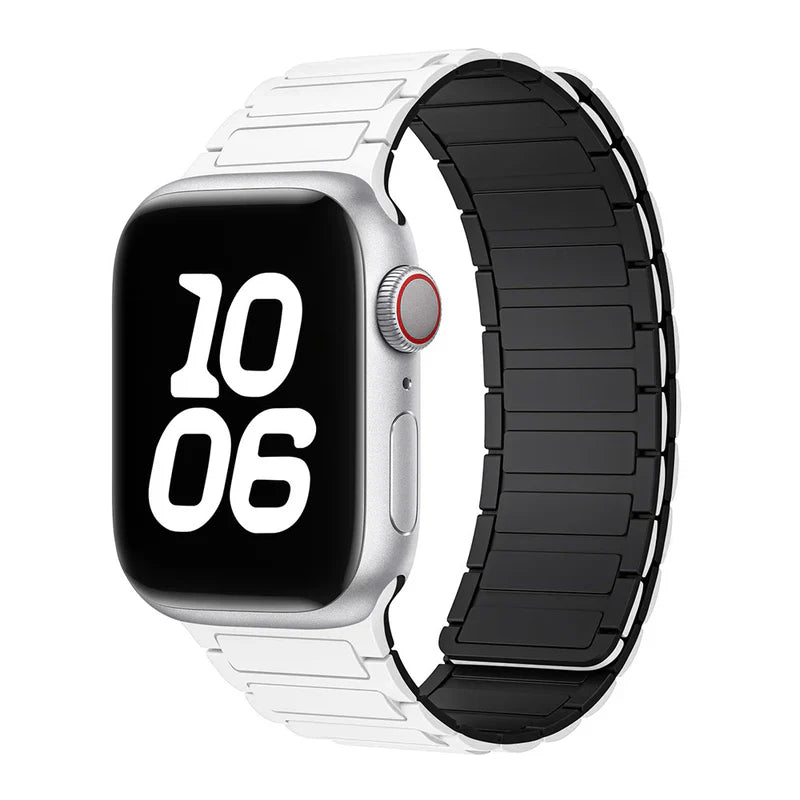 Silicone Magnetic Loop Band Compatible with Apple Watch – Soft, Flexible Strap for Series 1–9 & Ultra