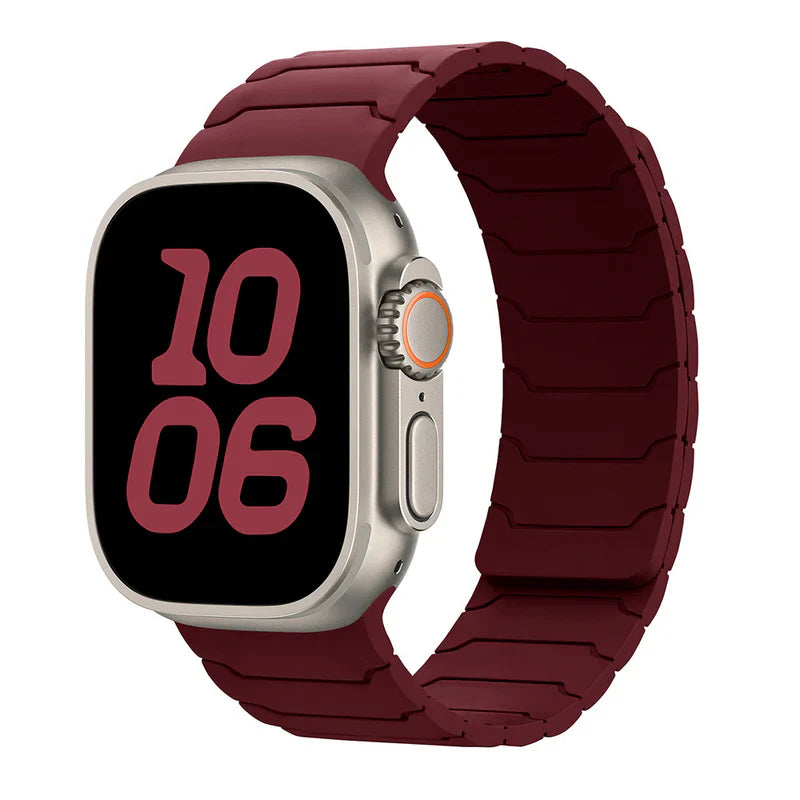 Straplix Fearless Magnetic Silicone Band for Apple Watch – Soft Sport Strap Compatible with 40mm 41mm 42mm 44mm 45mm 46mm 49mm