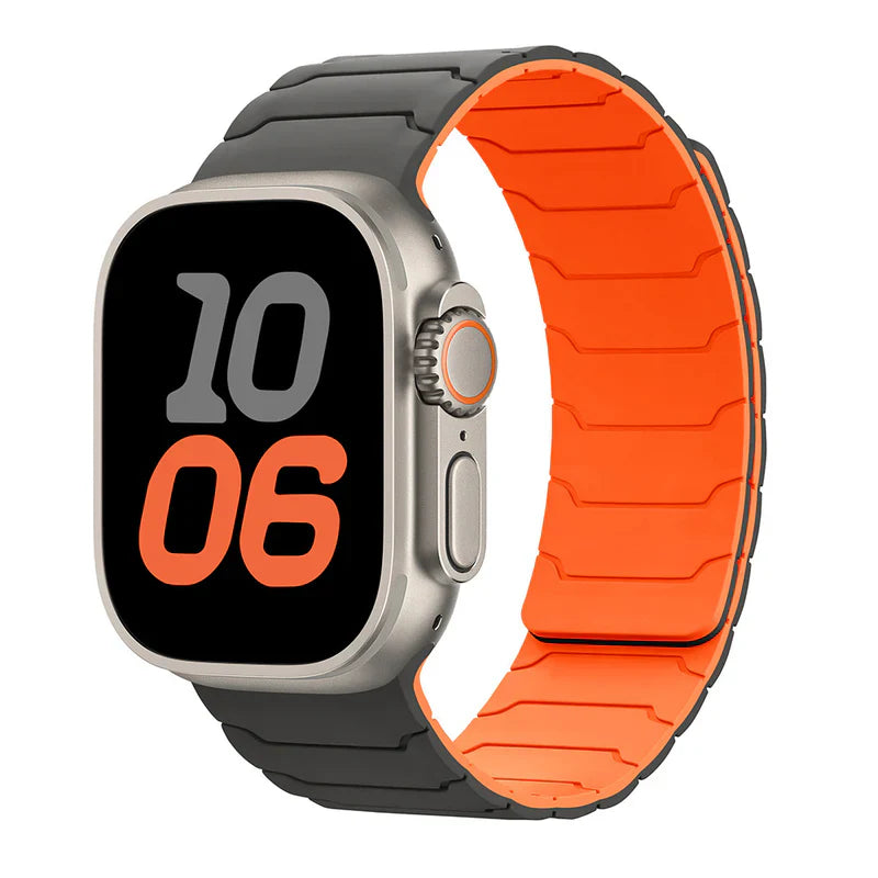 Straplix Fearless Magnetic Silicone Band for Apple Watch – Soft Sport Strap Compatible with 40mm 41mm 42mm 44mm 45mm 46mm 49mm