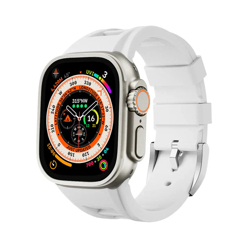 RM Sport Fluorine Rubber Band Compatible with Apple Watch – Premium Strap for Series 1–9 & Ultra