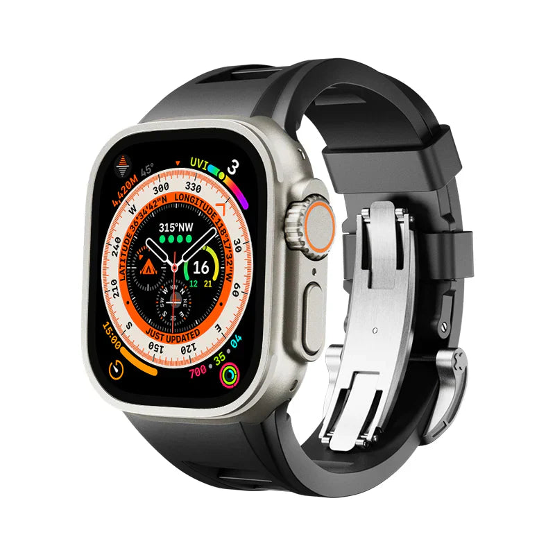 RM Sport Fluorine Rubber Band Compatible with Apple Watch – Premium Strap for Series 1–9 & Ultra