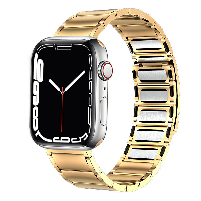 Straplix Stainless Steel Braided Magnetic Band for Apple Watch – Woven Metal Strap Compatible with 40mm 41mm 42mm 44mm 45mm 46mm 49mm