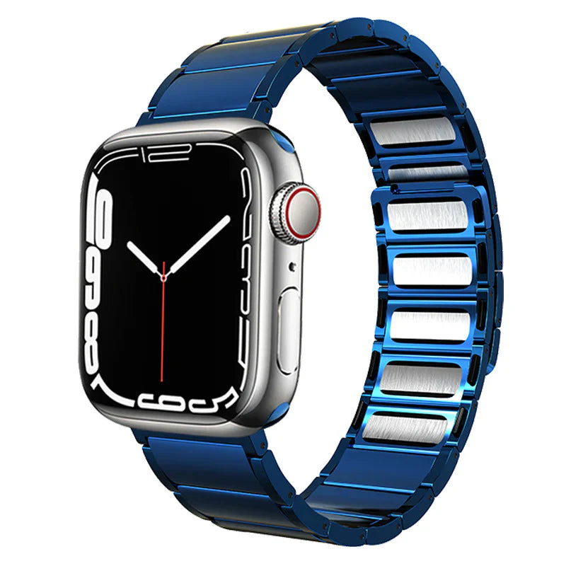 Straplix Stainless Steel Braided Magnetic Band for Apple Watch – Woven Metal Strap Compatible with 40mm 41mm 42mm 44mm 45mm 46mm 49mm