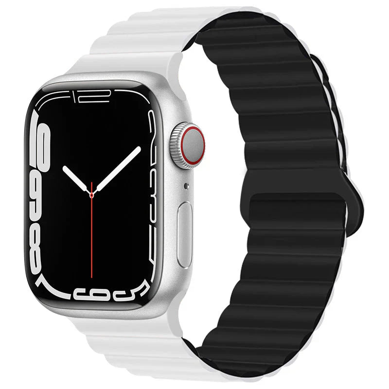 Straplix Magnetic Silicone Strap for Apple Watch – Soft Sport Band Compatible with 40mm 41mm 42mm 44mm 45mm 46mm 49mm