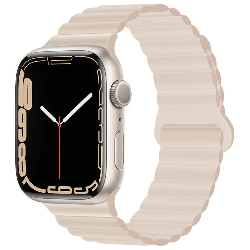 Straplix Magnetic Silicone Strap for Apple Watch – Soft Sport Band Compatible with 40mm 41mm 42mm 44mm 45mm 46mm 49mm