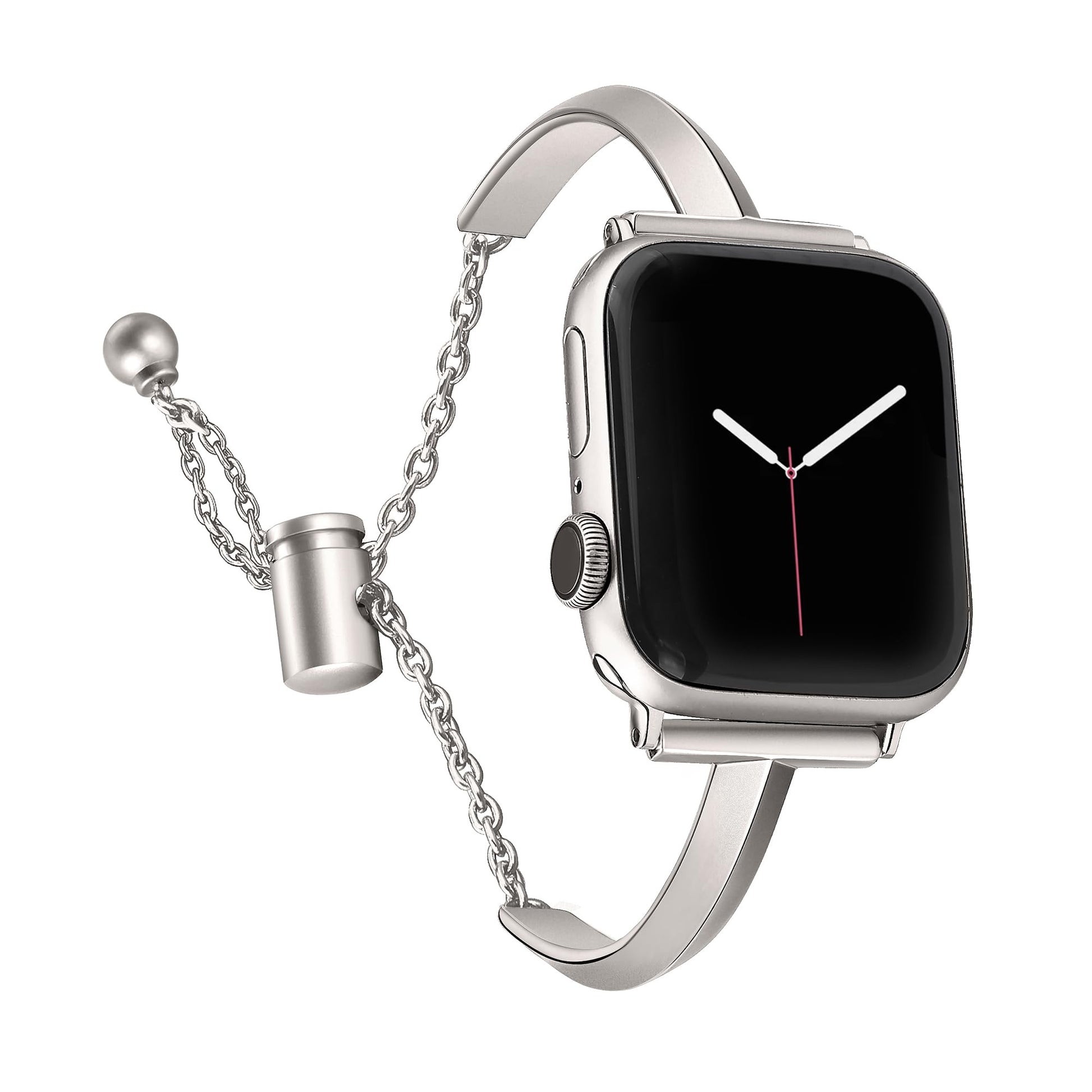 Straplix Slim Stainless Steel Bangle Band for Apple Watch – Minimalist Jewelry-Style Strap for Women, Compatible with 38mm 40mm 41mm 42mm 44mm 45mm 46mm 49mm