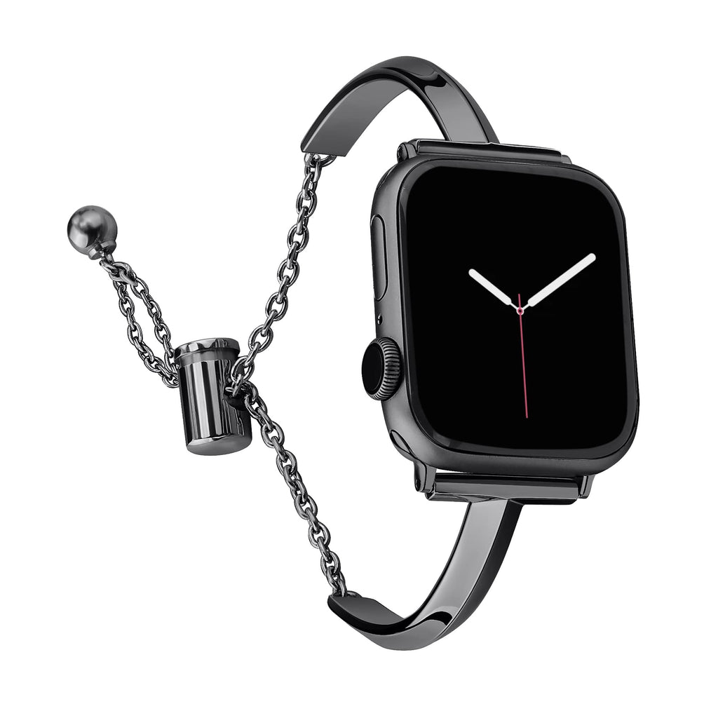 Straplix Slim Stainless Steel Bangle Band for Apple Watch – Minimalist Jewelry-Style Strap for Women, Compatible with 38mm 40mm 41mm 42mm 44mm 45mm 46mm 49mm