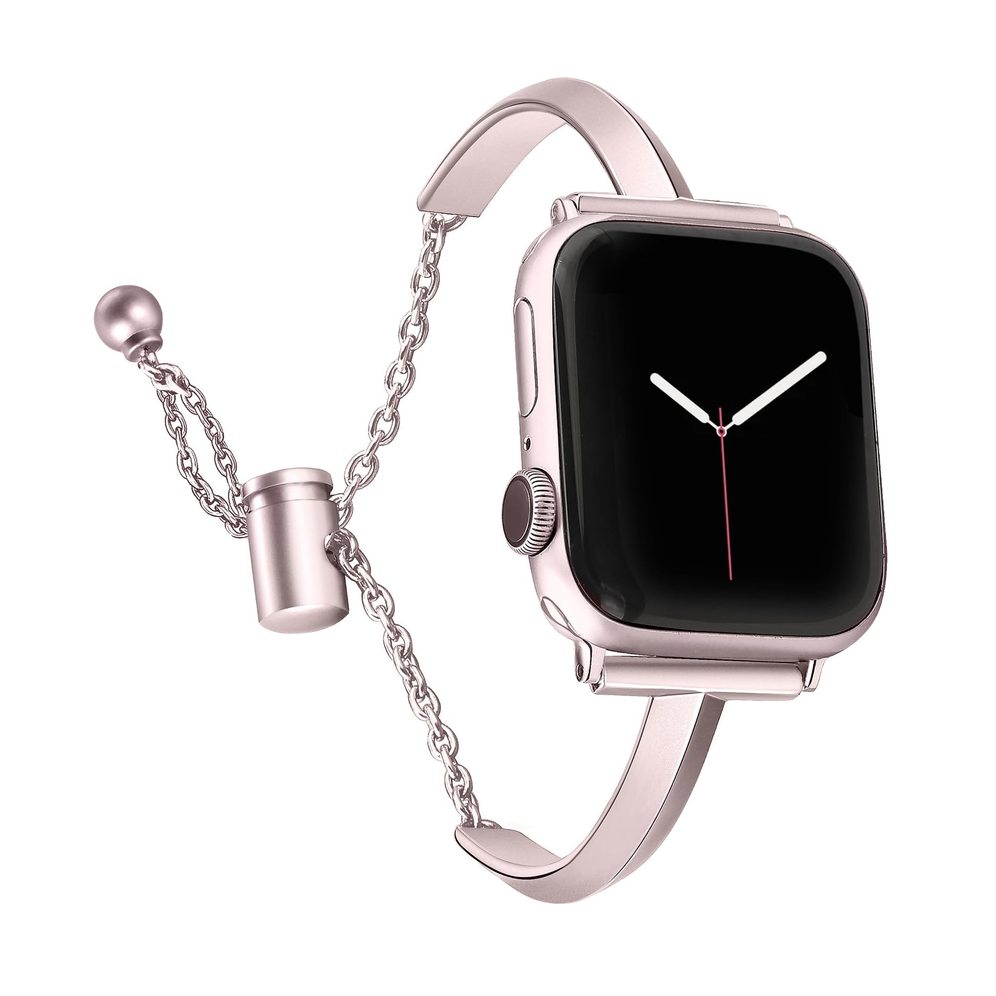 Straplix Slim Stainless Steel Bangle Band for Apple Watch – Minimalist Jewelry-Style Strap for Women, Compatible with 38mm 40mm 41mm 42mm 44mm 45mm 46mm 49mm