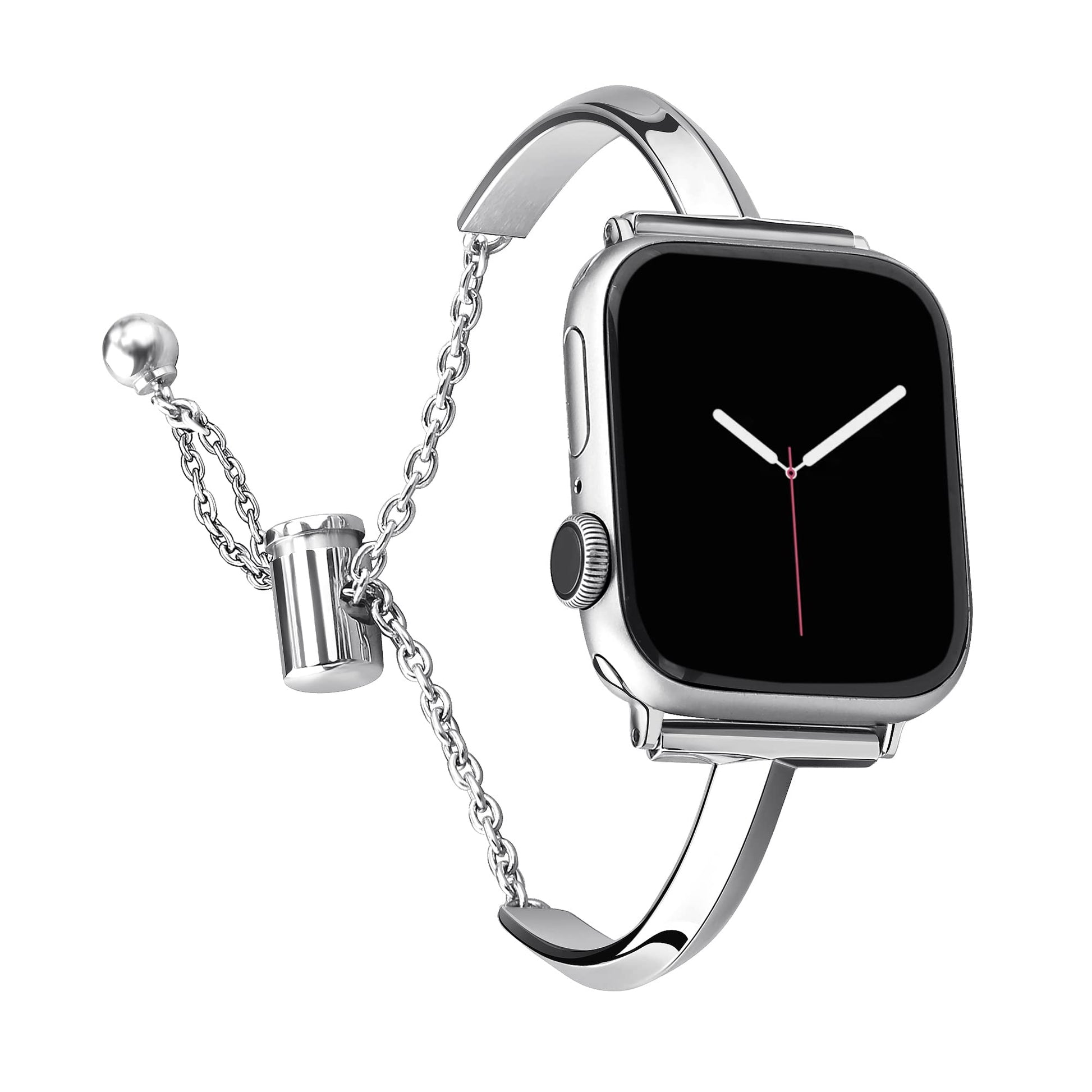 Straplix Slim Stainless Steel Bangle Band for Apple Watch – Minimalist Jewelry-Style Strap for Women, Compatible with 38mm 40mm 41mm 42mm 44mm 45mm 46mm 49mm