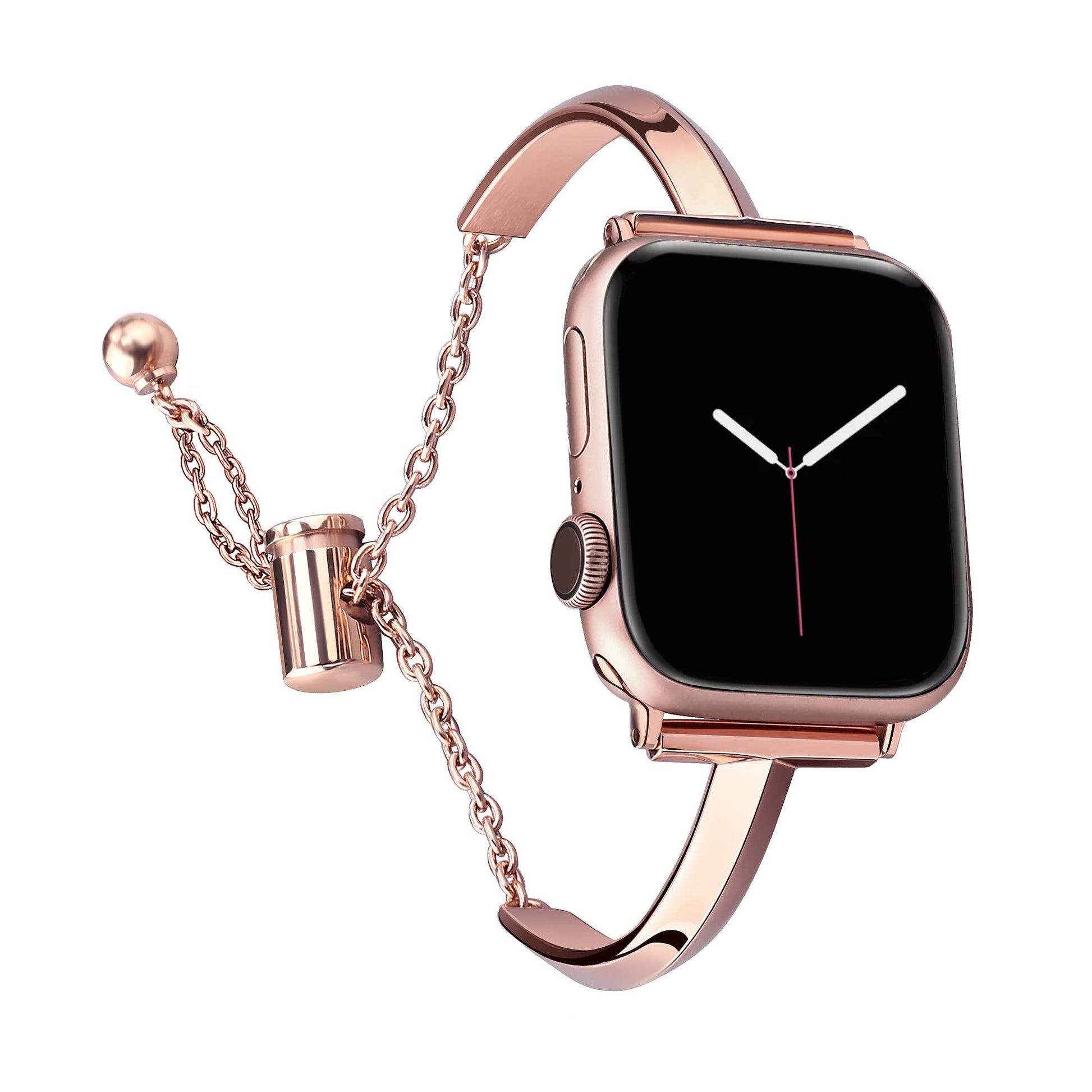 Straplix Slim Stainless Steel Bangle Band for Apple Watch – Minimalist Jewelry-Style Strap for Women, Compatible with 38mm 40mm 41mm 42mm 44mm 45mm 46mm 49mm