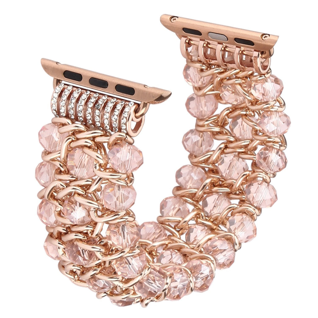 Straplix Sparkly Beaded Band for Apple Watch – Crystal Bracelet Strap for Women, Compatible with 38mm 40mm 41mm 42mm 44mm 45mm 46mm 49mm