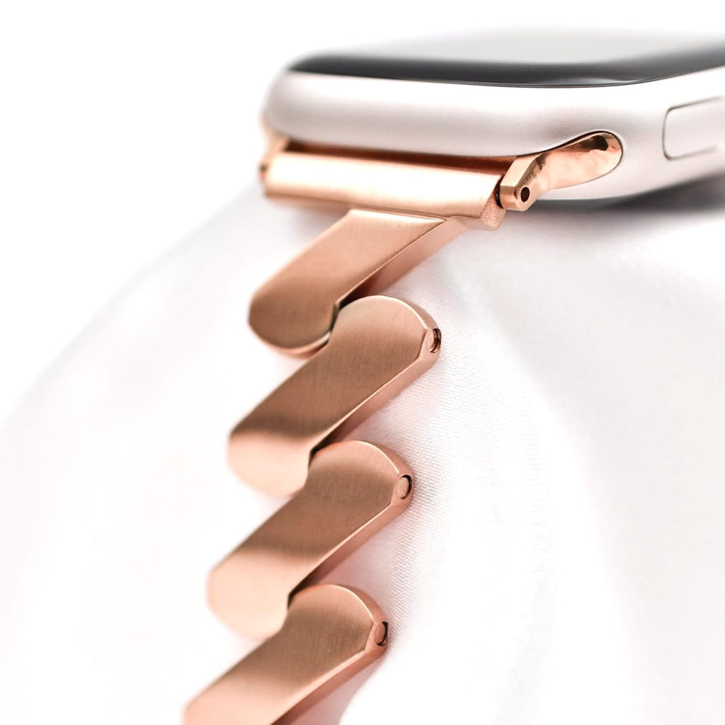 Straplix Starlight Quicksand Metal Band for Apple Watch – Glitter Bracelet Strap for Women, Compatible with 38mm 40mm 41mm 44mm 45mm 46mm 49mm