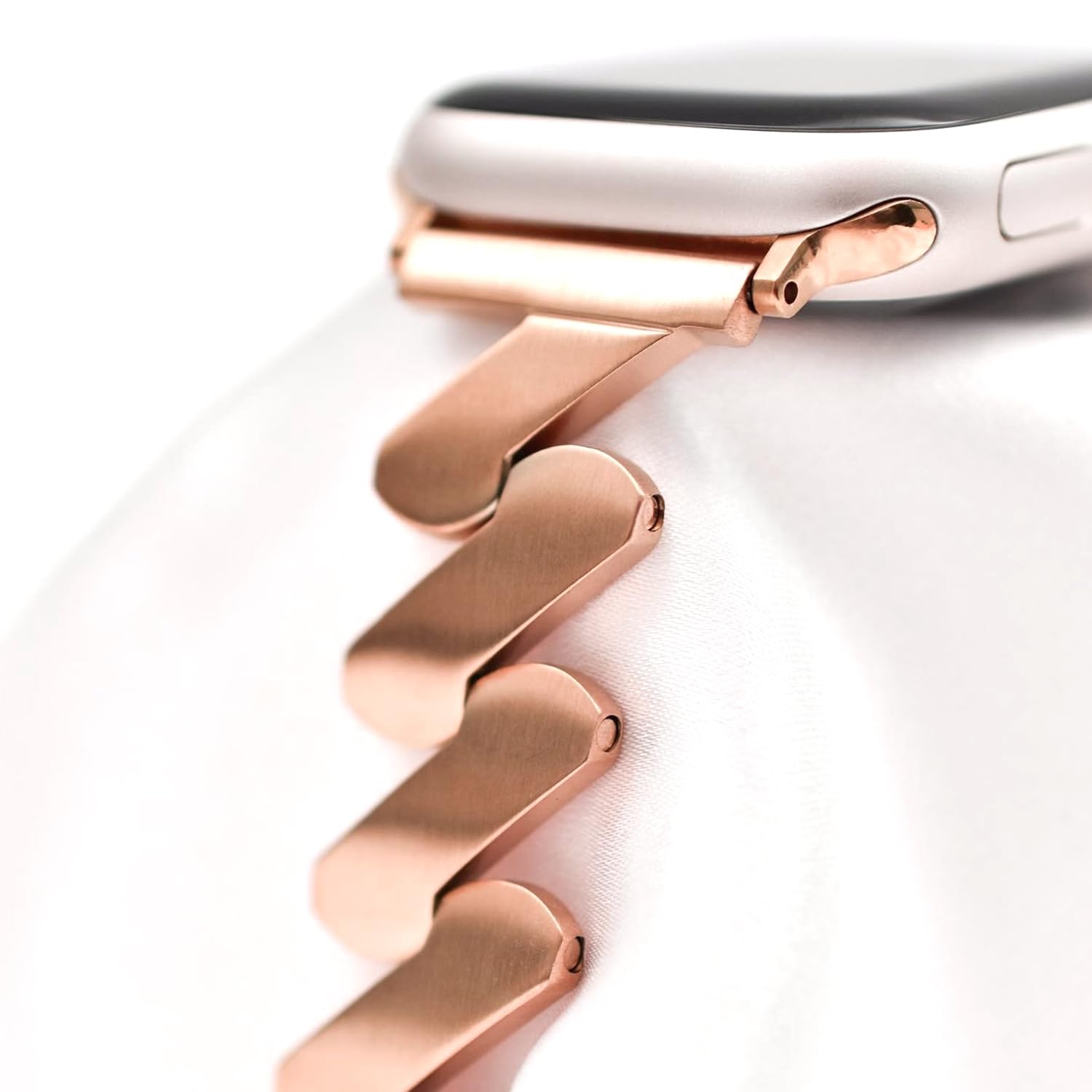 Straplix Starlight Quicksand Metal Band for Apple Watch – Glitter Bracelet Strap for Women, Compatible with 38mm 40mm 41mm 44mm 45mm 46mm 49mm