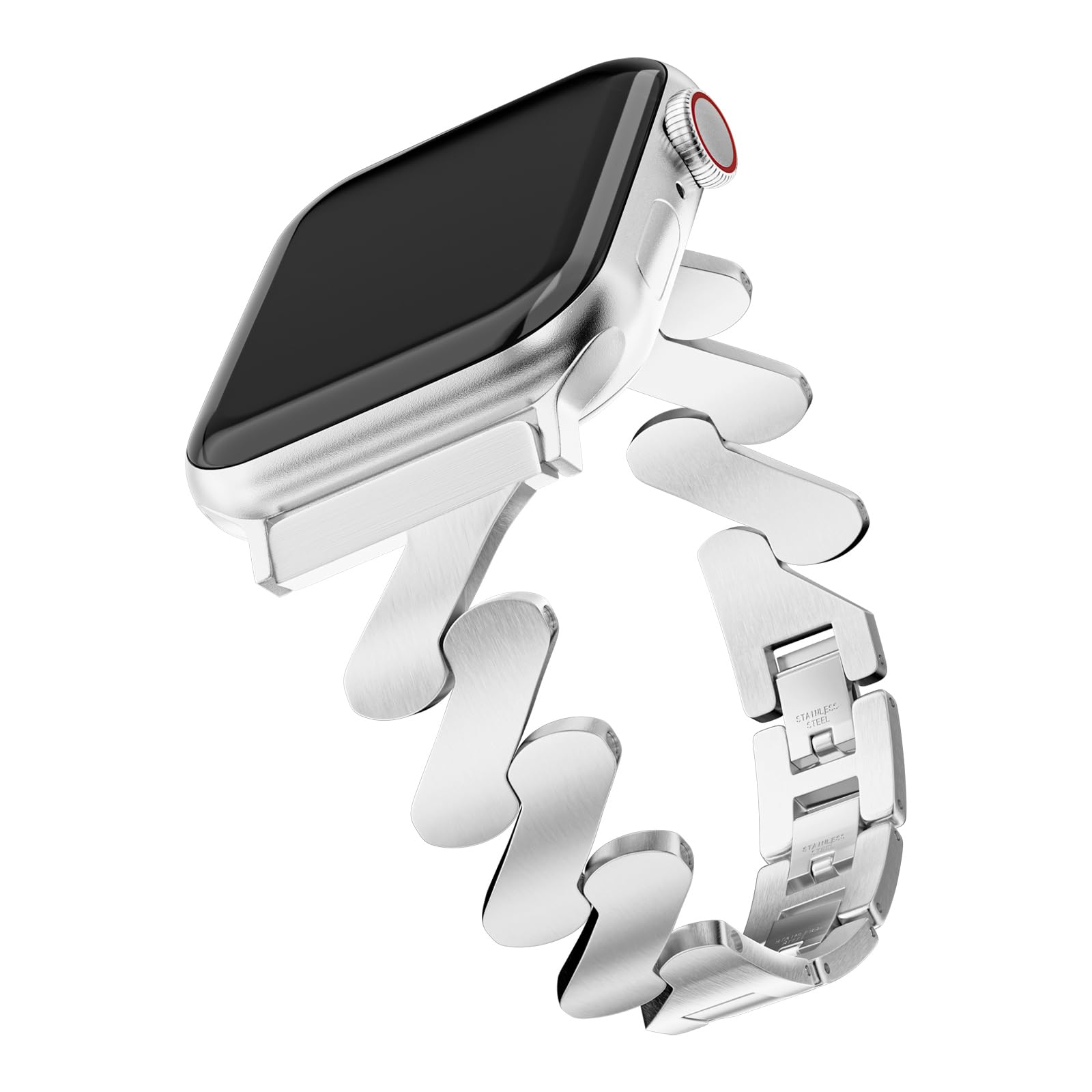 Straplix Starlight Quicksand Metal Band for Apple Watch – Glitter Bracelet Strap for Women, Compatible with 38mm 40mm 41mm 44mm 45mm 46mm 49mm