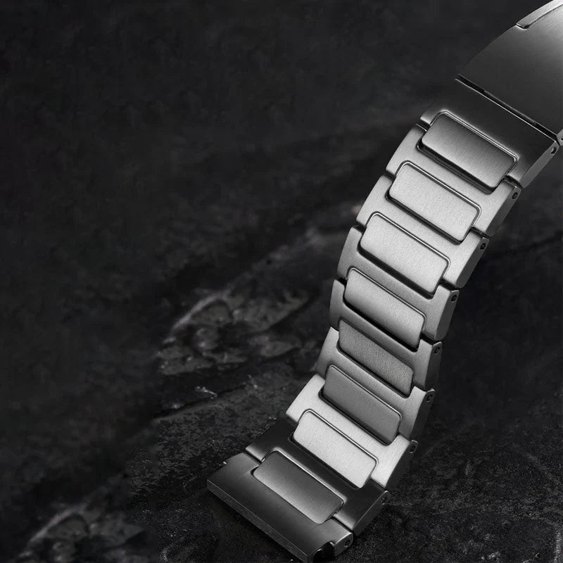 Straplix Titanium Edition Band for Apple Watch – Premium Metal Strap Compatible with  40mm 41mm 42mm 44mm 45mm 46mm 49mm