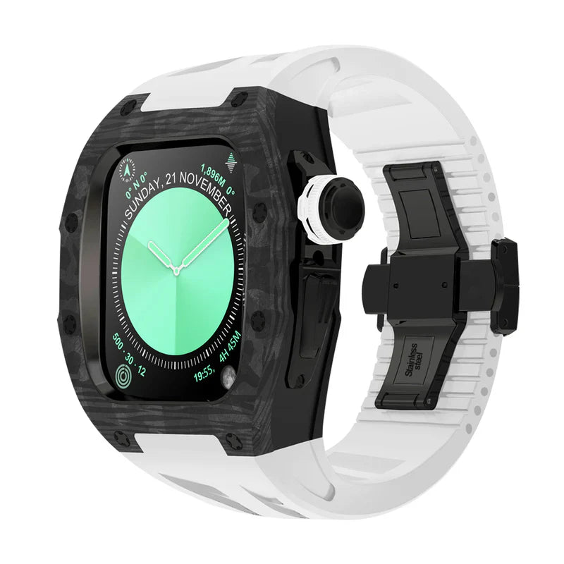Straplix RM7013 Carbon Fiber Case Retrofit Kit for Apple Watch Series 10 – Lightweight Protection for 46mm