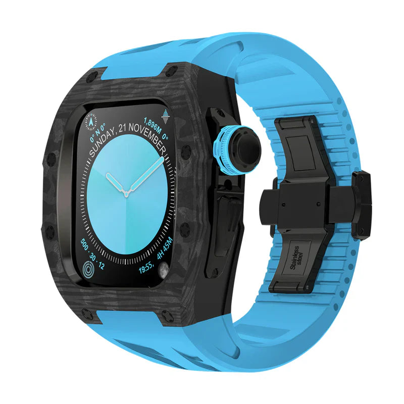 Straplix RM7013 Carbon Fiber Case Retrofit Kit for Apple Watch Series 10 – Lightweight Protection for 46mm