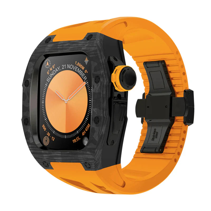 Straplix RM7013 Carbon Fiber Case Retrofit Kit for Apple Watch Series 10 – Lightweight Protection for 46mm