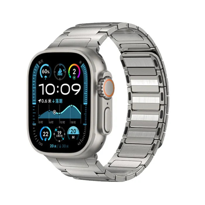 Straplix Magnetic Stainless Steel Band for Apple Watch – Metal Mesh Strap Compatible with 40mm 41mm 42mm 44mm 45mm 46mm 49mm