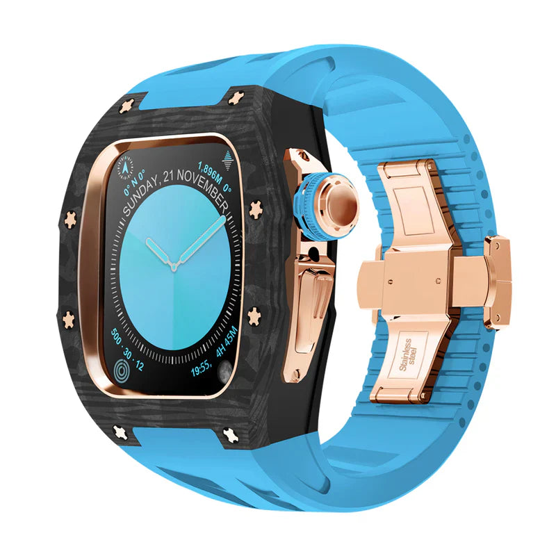 Straplix RM7013 Carbon Fiber Case Retrofit Kit for Apple Watch Series 10 – Lightweight Protection for 46mm