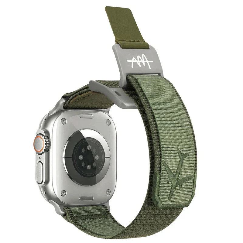 Straplix Wild Trail Band for Apple Watch – Rugged Nylon Sport Strap Compatible with 44mm 45mm 46mm 49mm