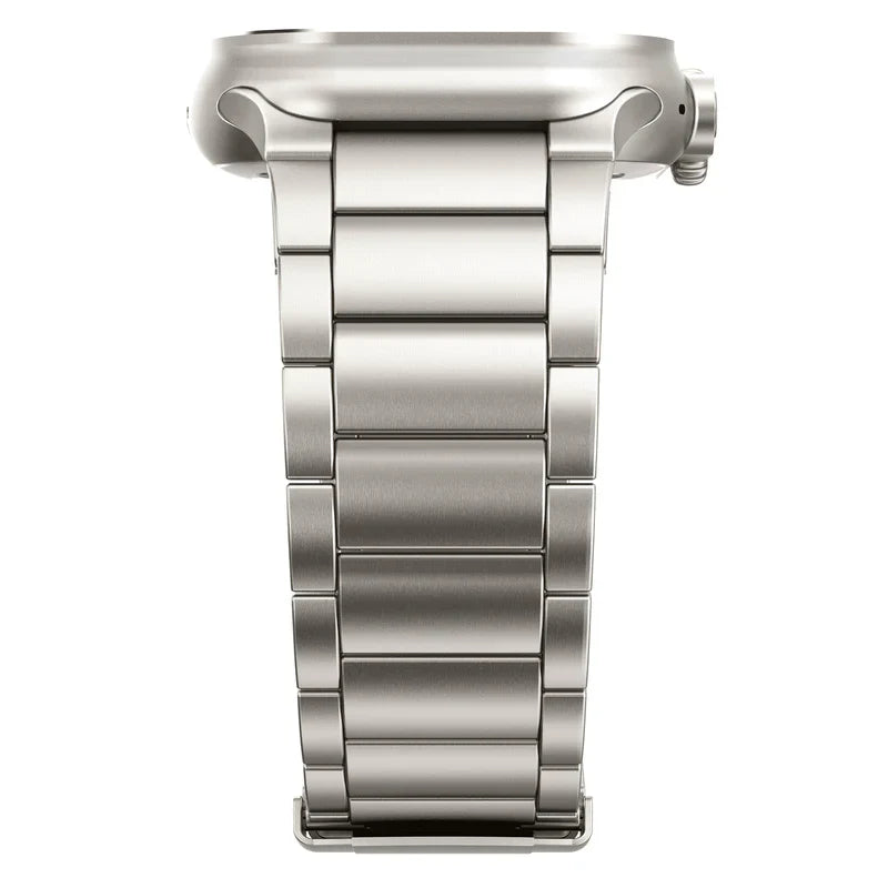 Straplix Titanium Band Pro for Apple Watch – Premium Metal Strap Compatible with 44mm 45mm 46mm 49mm