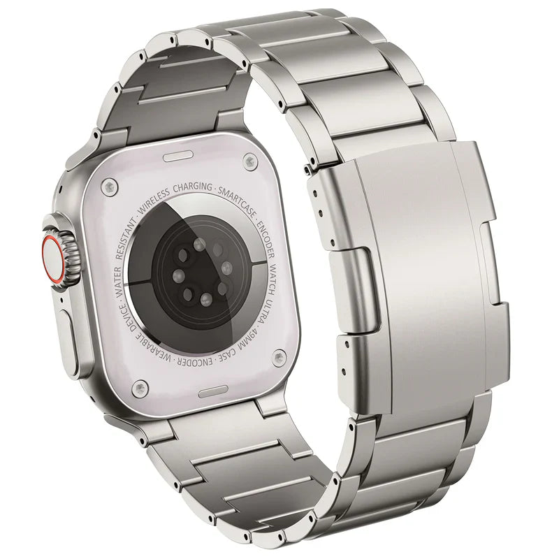 Straplix Titanium Band Pro for Apple Watch – Premium Metal Strap Compatible with 44mm 45mm 46mm 49mm