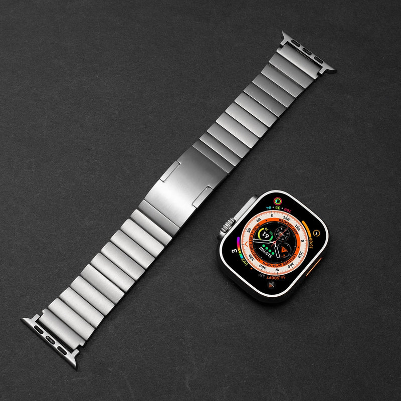 Straplix Titanium Band 2.0 for Apple Watch – Upgraded Metal Strap Compatible with 40mm 41mm 42mm 44mm 45mm 46mm 49mm