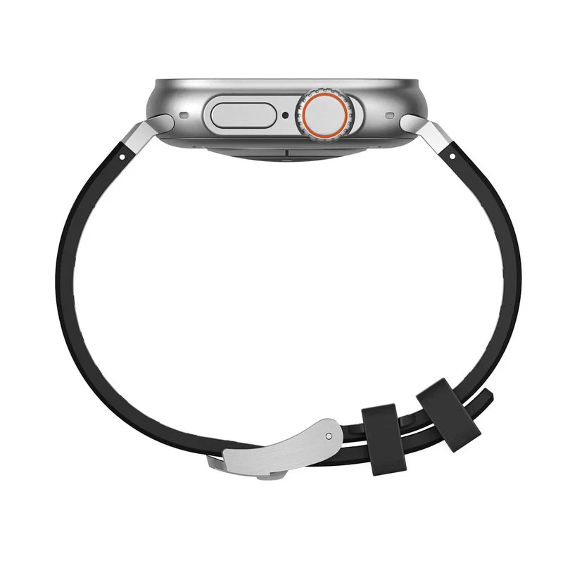 Luxury AP Mod Silicone Band Compatible with Apple Watch – Premium Strap for Series 1–9 & Ultra